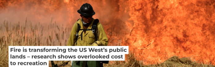 Large-scale wildfires seem to turn visitors away, while prescribed burning may have the opposite effect. Helen H. Richardson/MediaNews Group/The Denver Post via Getty Images